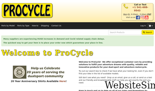 procycle.us Screenshot