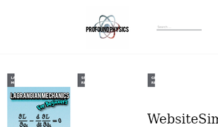 profoundphysics.com Screenshot