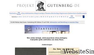 projekt-gutenberg.org Screenshot