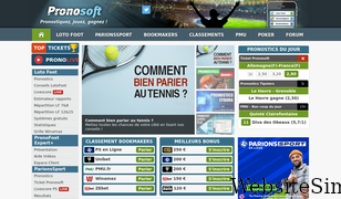 pronosoft.com Screenshot