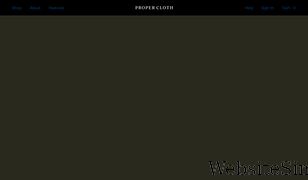 propercloth.com Screenshot