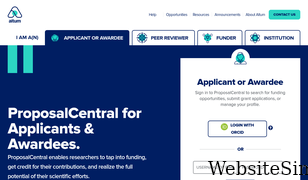 proposalcentral.com Screenshot