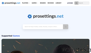 prosettings.net Screenshot