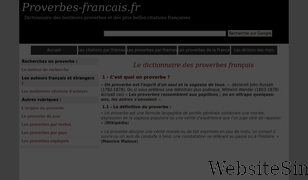 proverbes-francais.fr Screenshot
