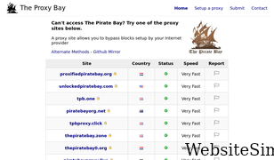 proxybay.github.io Screenshot