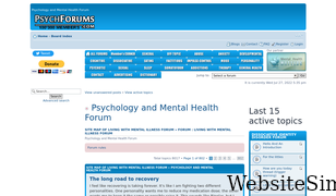 psychforums.com Screenshot