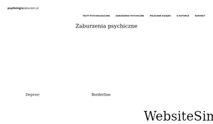 psychologiazaburzen.pl Screenshot