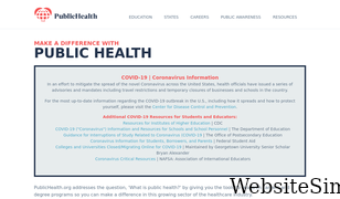publichealth.org Screenshot