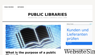 publiclibraries.com Screenshot