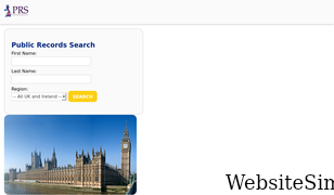 publicrecordsearch.co.uk Screenshot