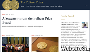 pulitzer.org Screenshot