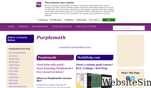purplemath.com Screenshot
