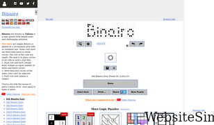 puzzle-binairo.com Screenshot
