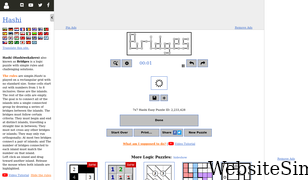 puzzle-bridges.com Screenshot
