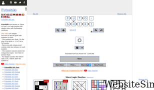 puzzle-futoshiki.com Screenshot