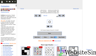 puzzle-galaxies.com Screenshot