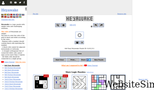 puzzle-heyawake.com Screenshot