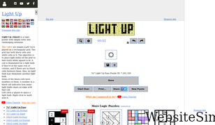 puzzle-light-up.com Screenshot