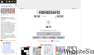 puzzle-nonograms.com Screenshot