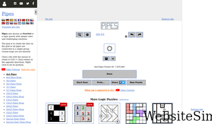 puzzle-pipes.com Screenshot