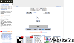 puzzle-star-battle.com Screenshot