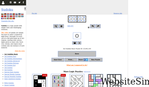 puzzle-sudoku.com Screenshot
