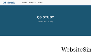 qsstudy.com Screenshot