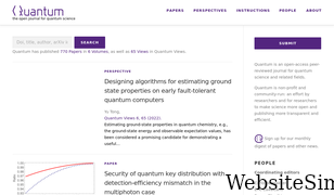 quantum-journal.org Screenshot