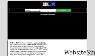 quedeletras.com Screenshot
