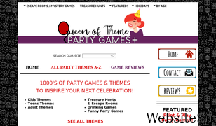 queen-of-theme-party-games.com Screenshot