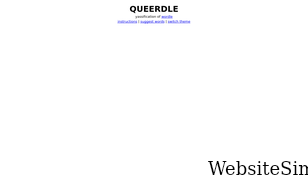 queerdle.com Screenshot
