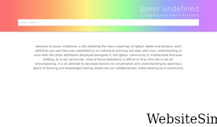 queerundefined.com Screenshot