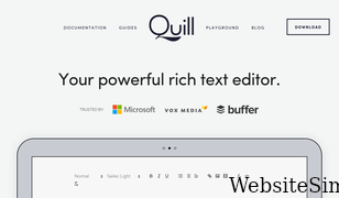 quilljs.com Screenshot