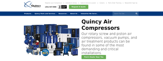 quincycompressor.com Screenshot