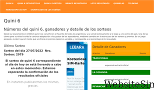 quini-6-resultados.com.ar Screenshot
