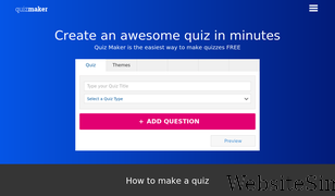 quiz-maker.com Screenshot