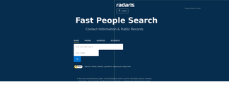 radaris.com Screenshot