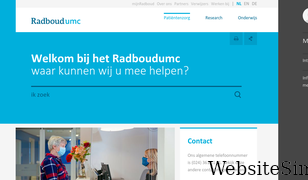 radboudumc.nl Screenshot