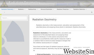 radiation-dosimetry.org Screenshot