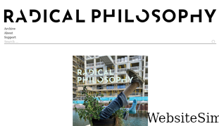 radicalphilosophy.com Screenshot