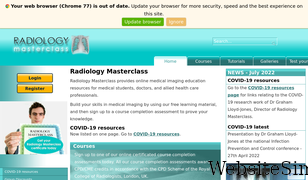 radiologymasterclass.co.uk Screenshot