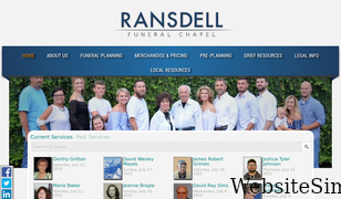 ransdellfuneralchapel.com Screenshot