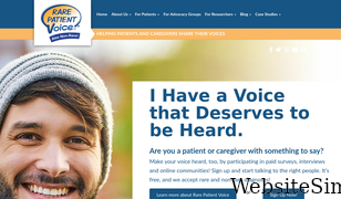 rarepatientvoice.com Screenshot