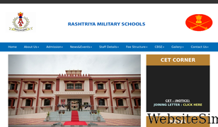 rashtriyamilitaryschools.edu.in Screenshot