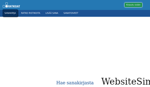ratkojat.fi Screenshot