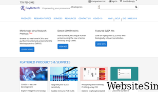 raybiotech.com Screenshot