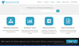 reactome.org Screenshot