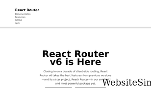 reactrouter.com Screenshot