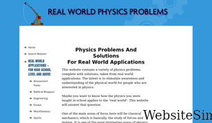 real-world-physics-problems.com Screenshot