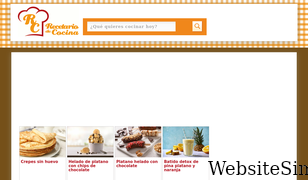 recetario-cocina.com Screenshot